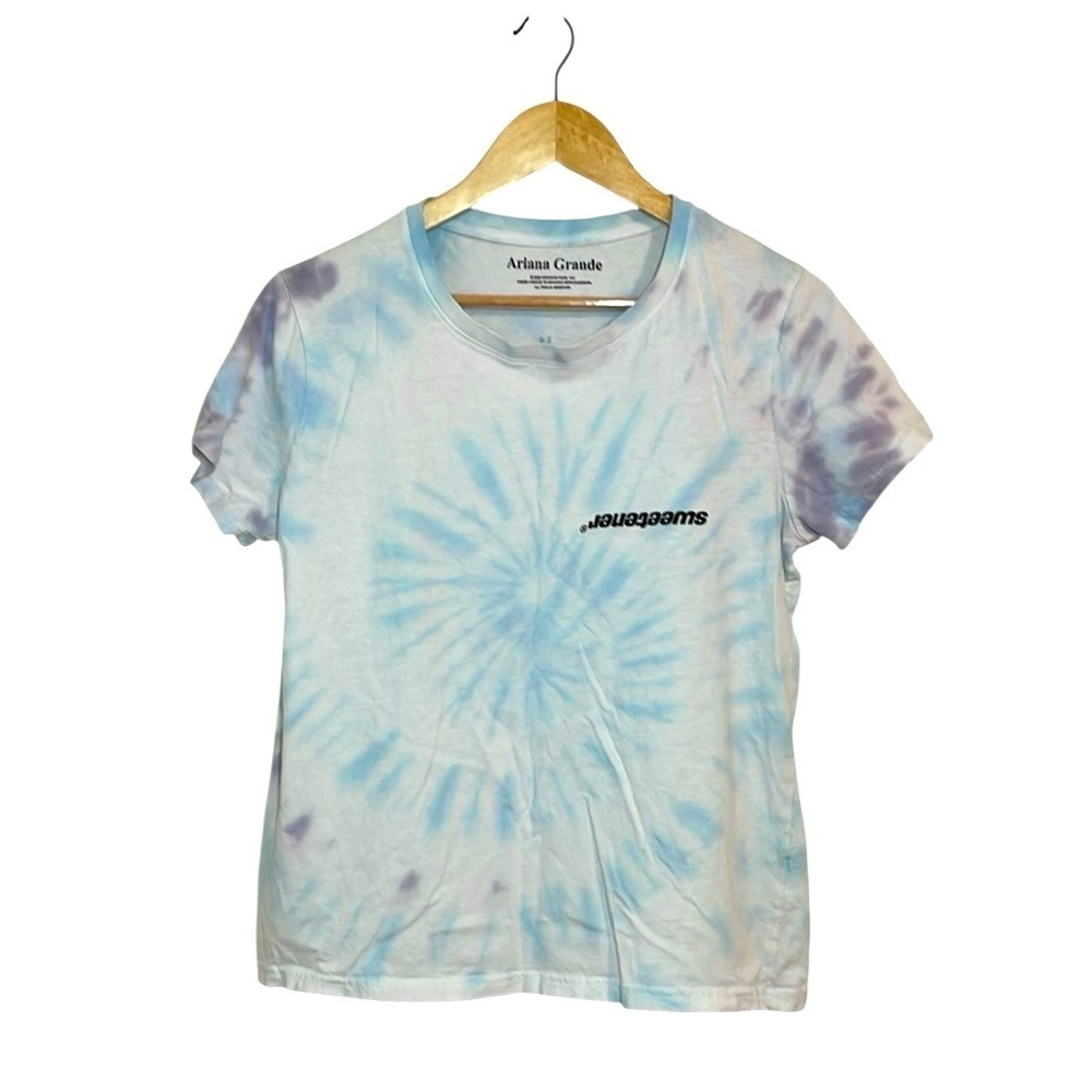Ariana Grande T-Shirt, pastel tie dye, 2019, Sweetener Concert Shirt, Small